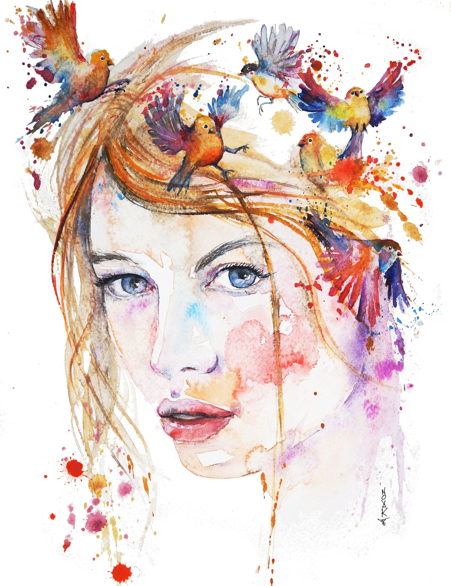 "Free as a bird" Giclee Fine Art Print