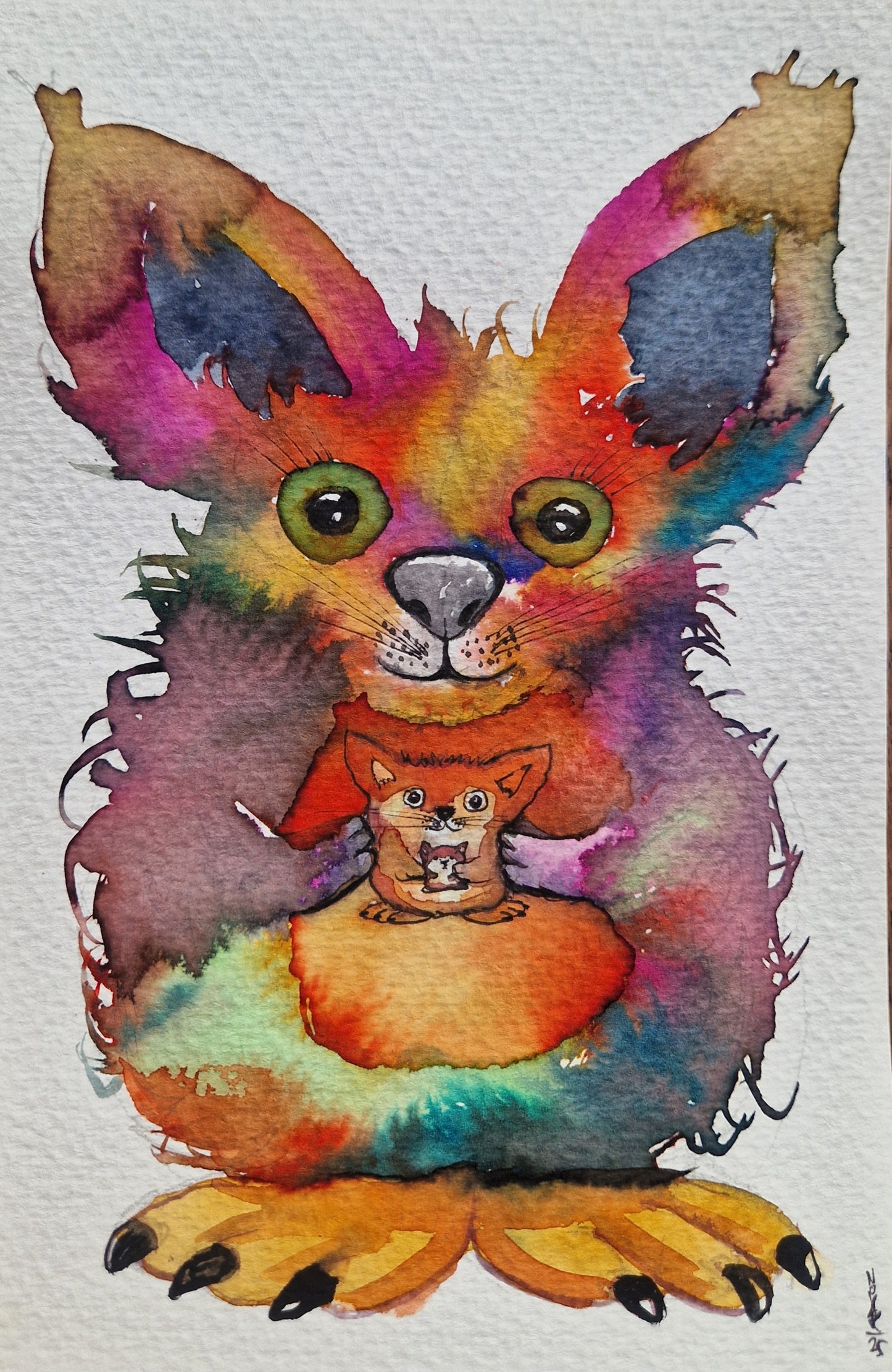 Mr.Lucky 13X21 Watercolor