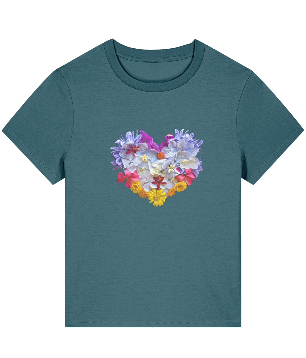 "Blooming Heart"  Relaxed Women's T-shirt