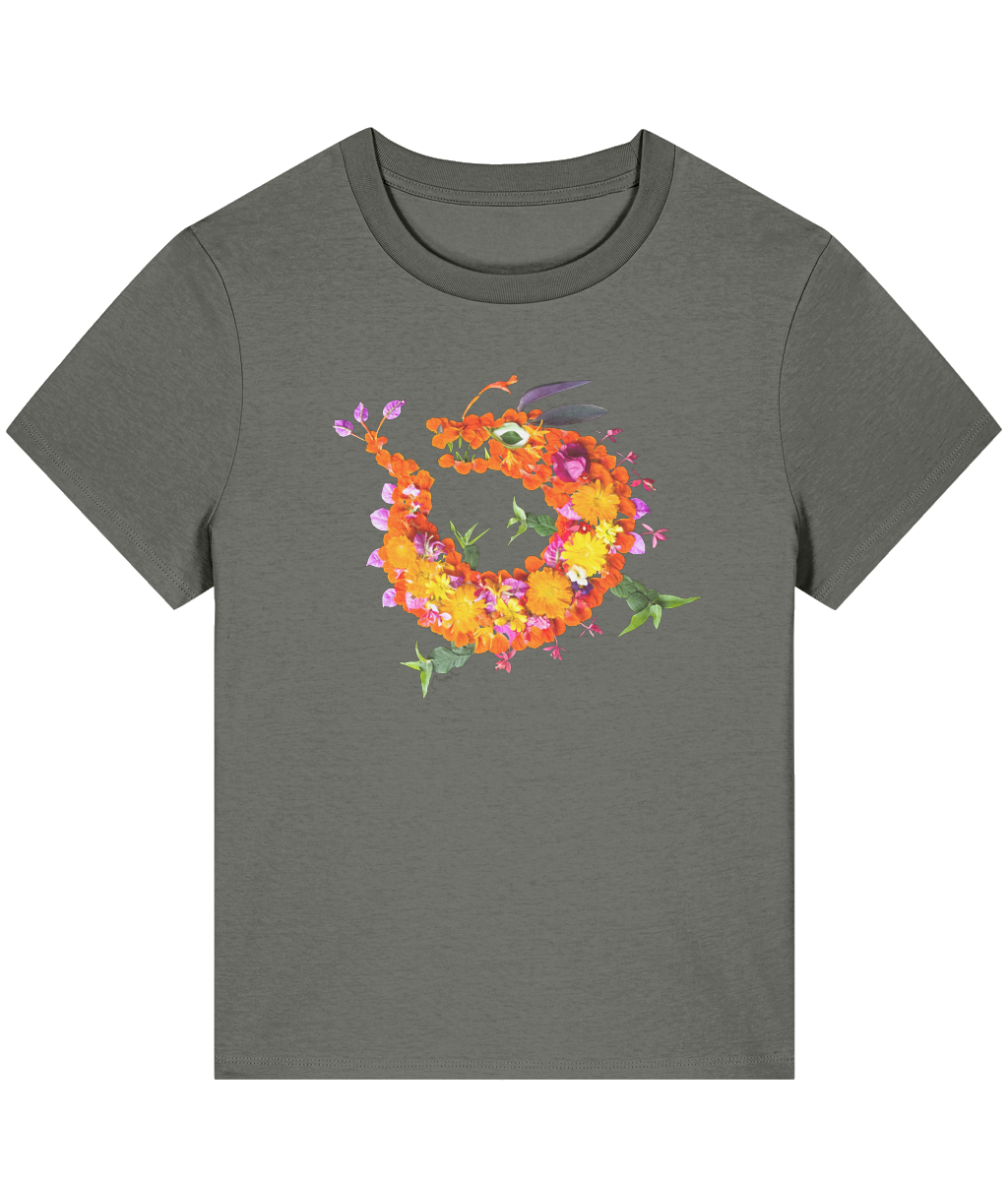 "Floral Dragon" Oversized T-Shirt