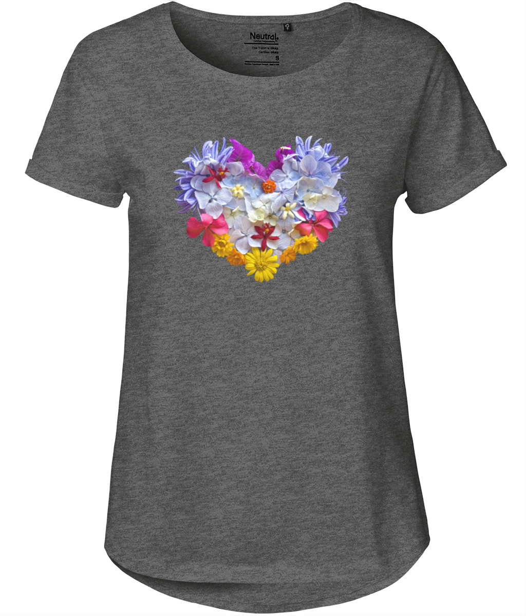 "Blooming Heart" Body Fit T-Shirt