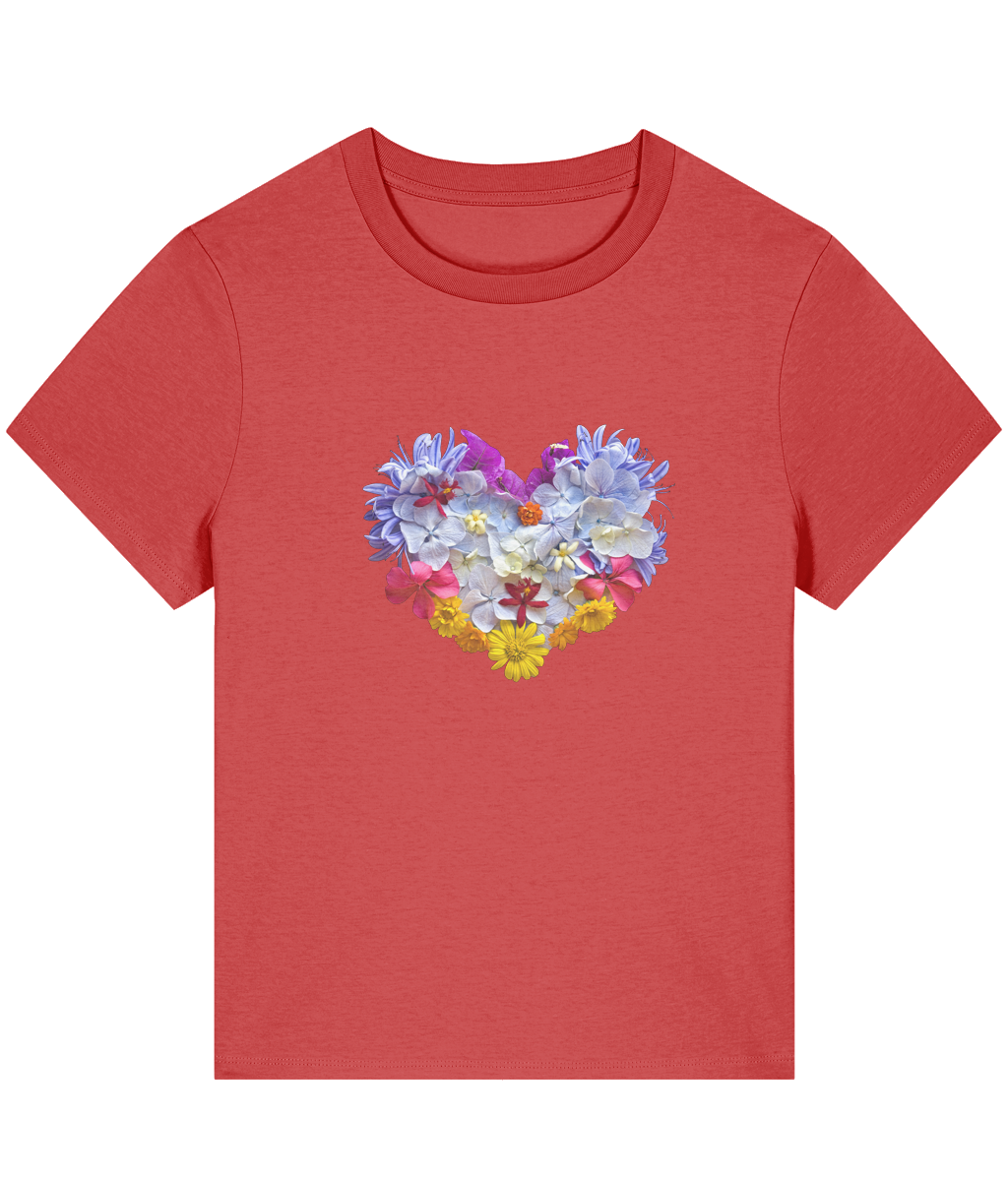 "Blooming Heart"  Relaxed Women's T-shirt