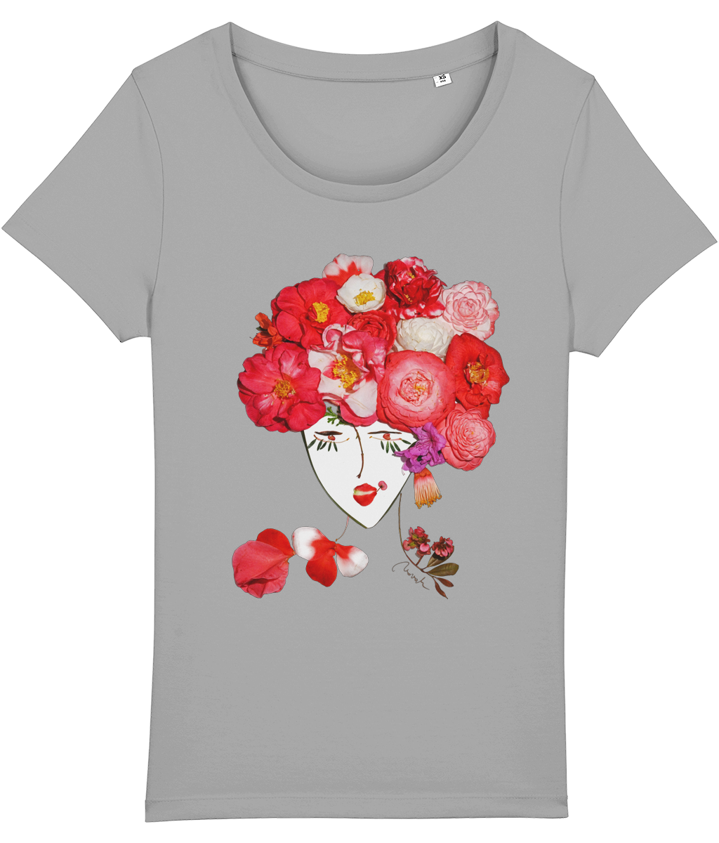 "Camellia Lady" Light weight T-shirt