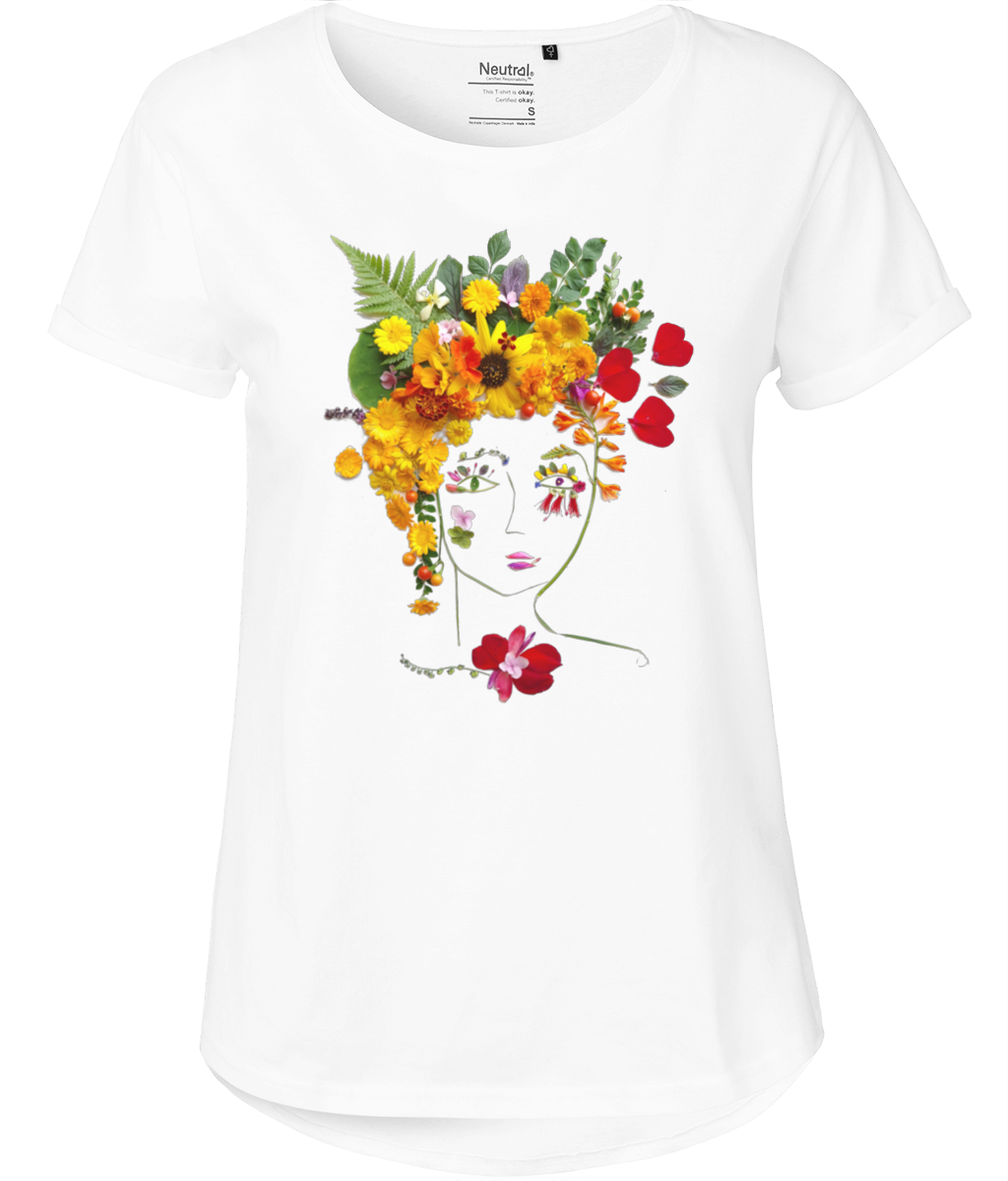 "Sunflower Lady" Body Fit T-shirt