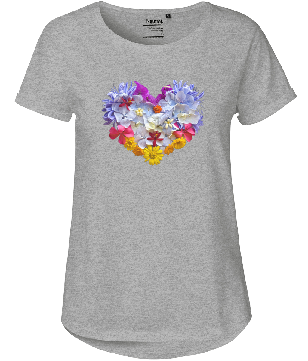 "Blooming Heart" Body Fit T-Shirt