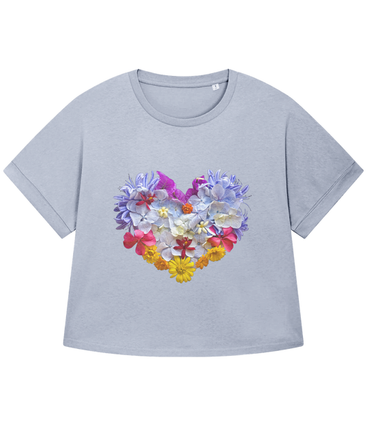 "Blooming Heart" Oversized T-shirt