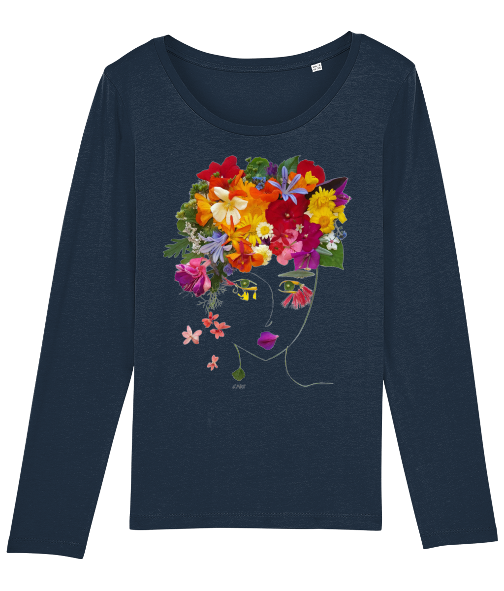 "My Flowery Perfume" Long Sleeve Light Weight T-Shirt