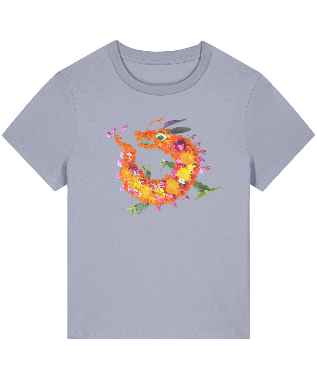 "Floral Dragon" Oversized T-Shirt