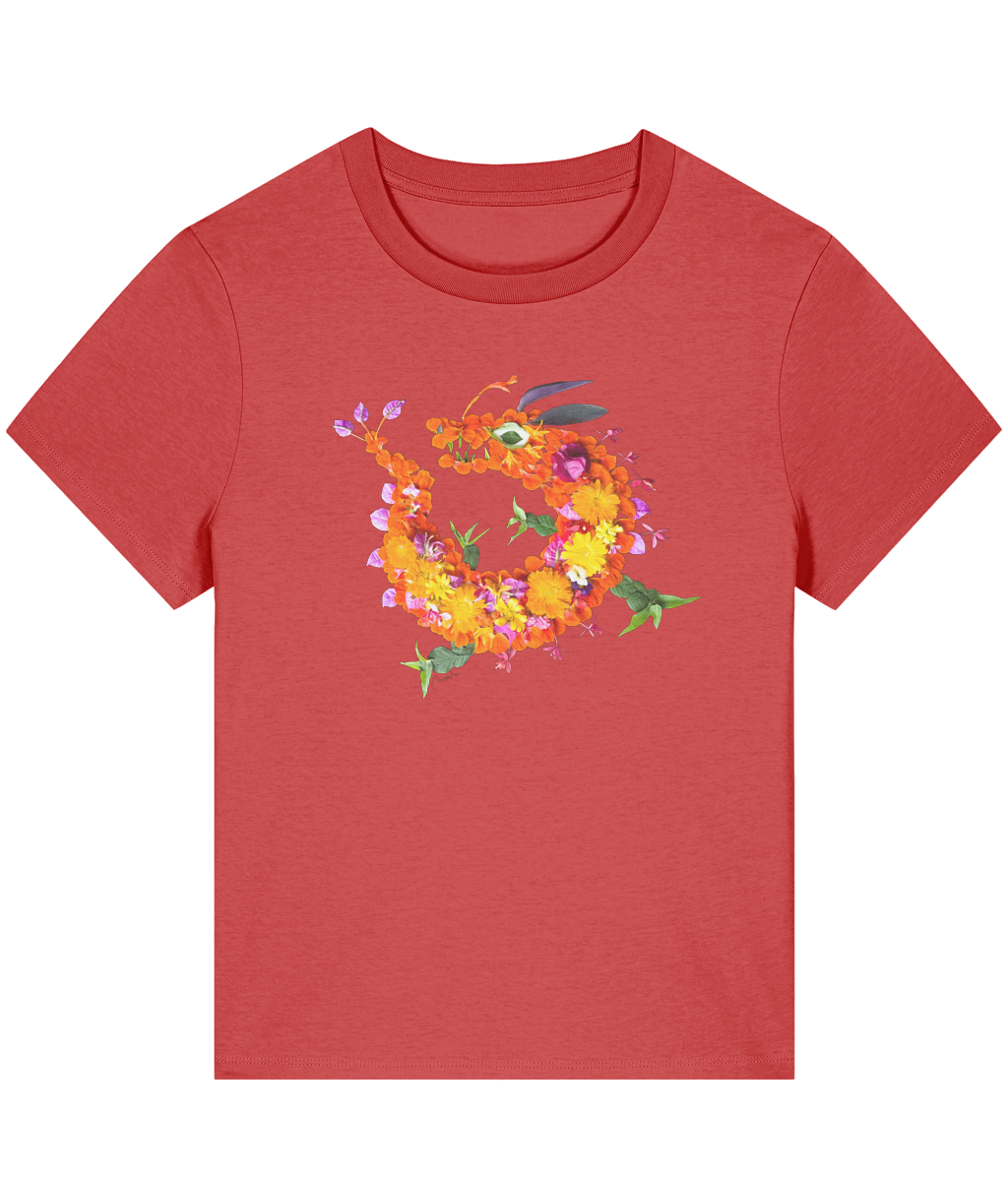 "Floral Dragon" Oversized T-Shirt