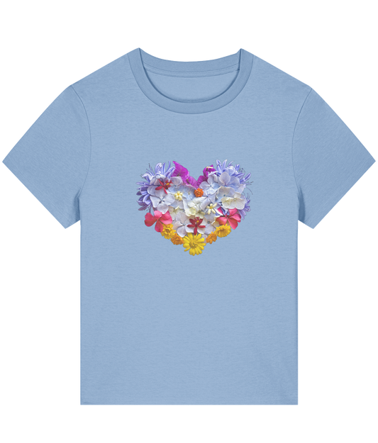 "Blooming Heart"  Relaxed Women's T-shirt