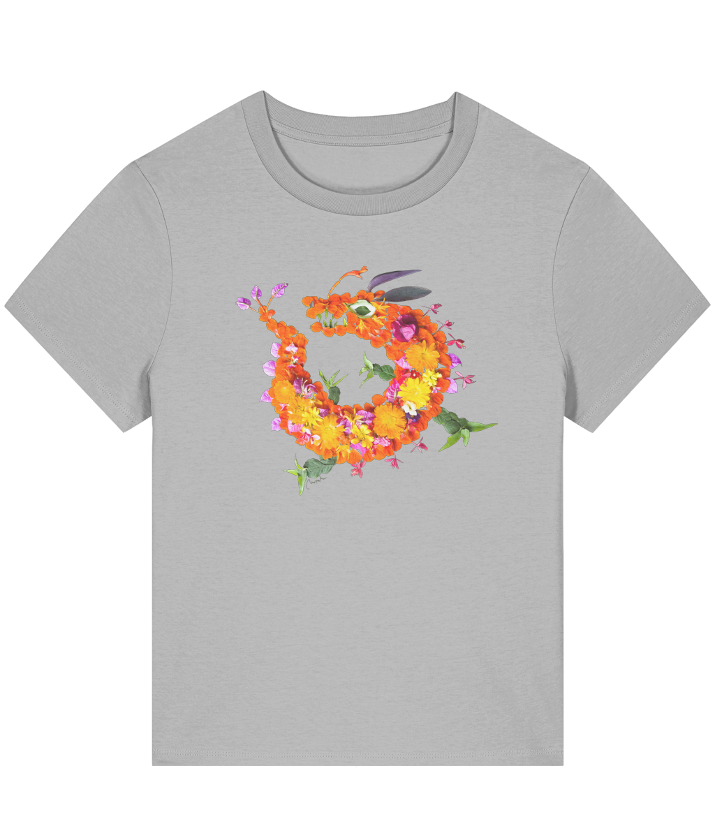 "Floral Dragon" Oversized T-Shirt