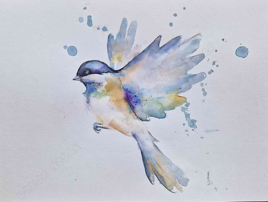 Fly With Me Watercolor Painting | Dreja Novak