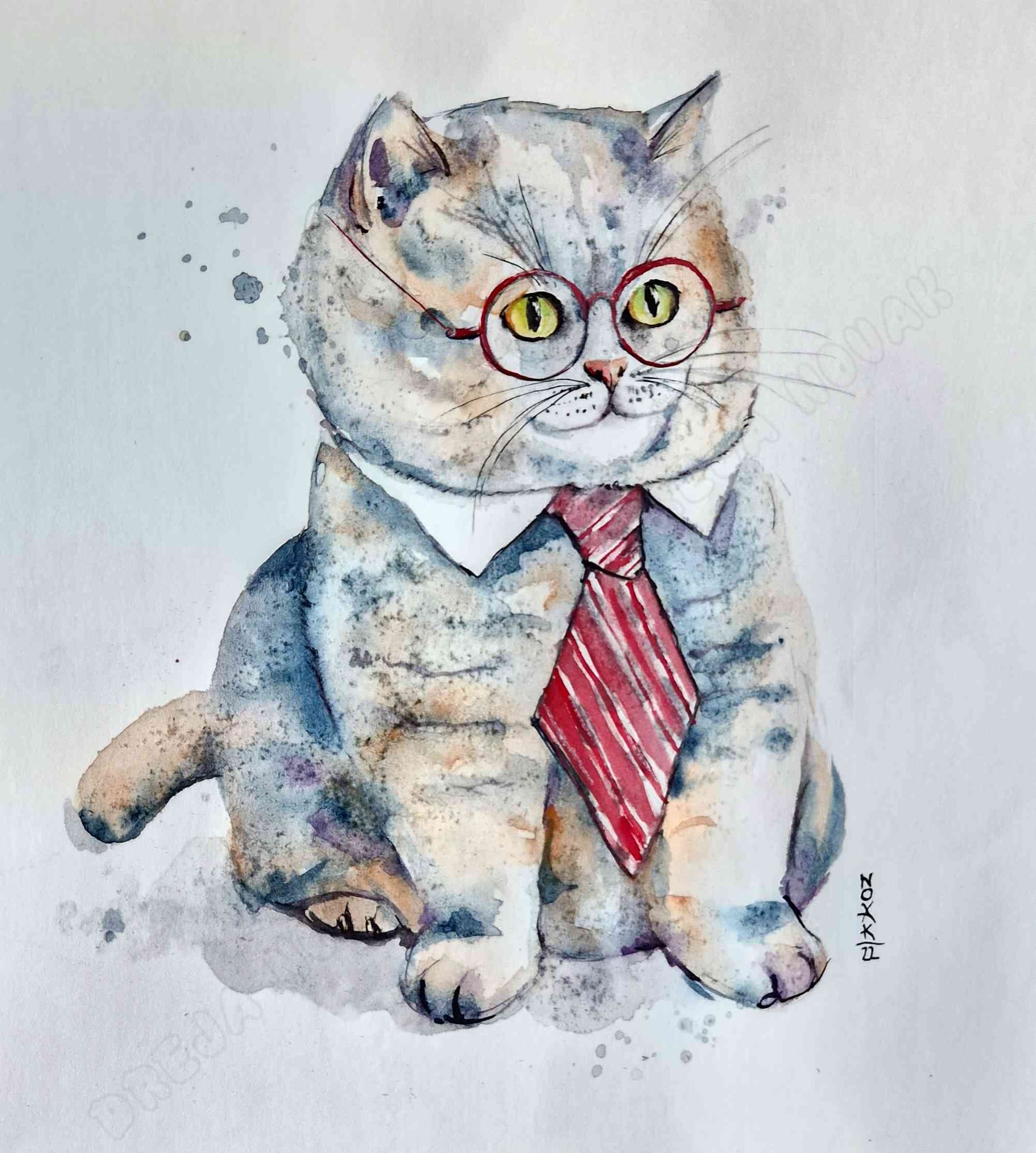 Like a Boss Watercolor | Dreja Novak