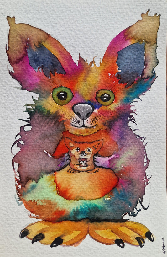 Mr.Lucky 13X21 Watercolor