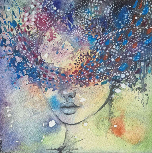 Power Of Thoughts 20X20 Watercolor