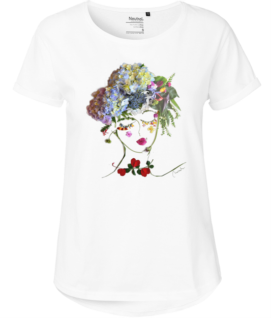 "Hortensia Lady" Body Fit T-Shirt