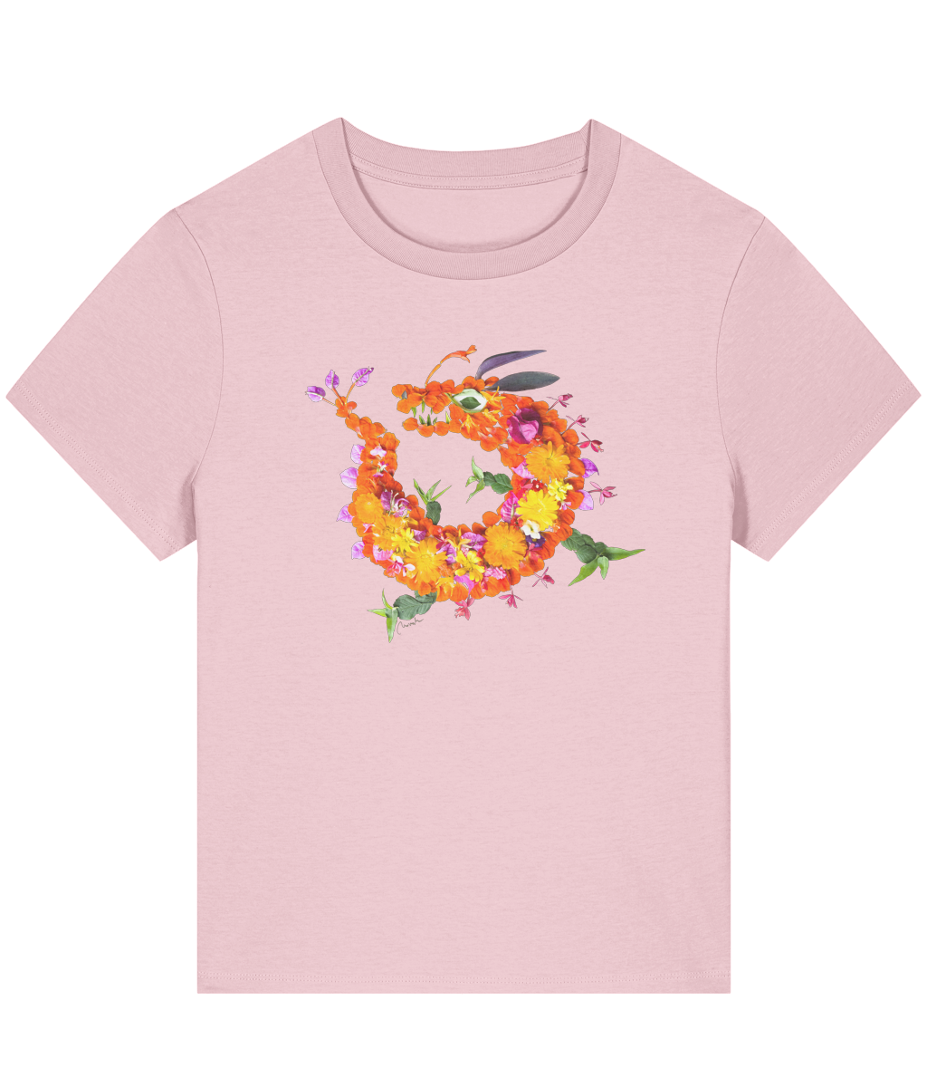 "Floral Dragon" Oversized T-Shirt