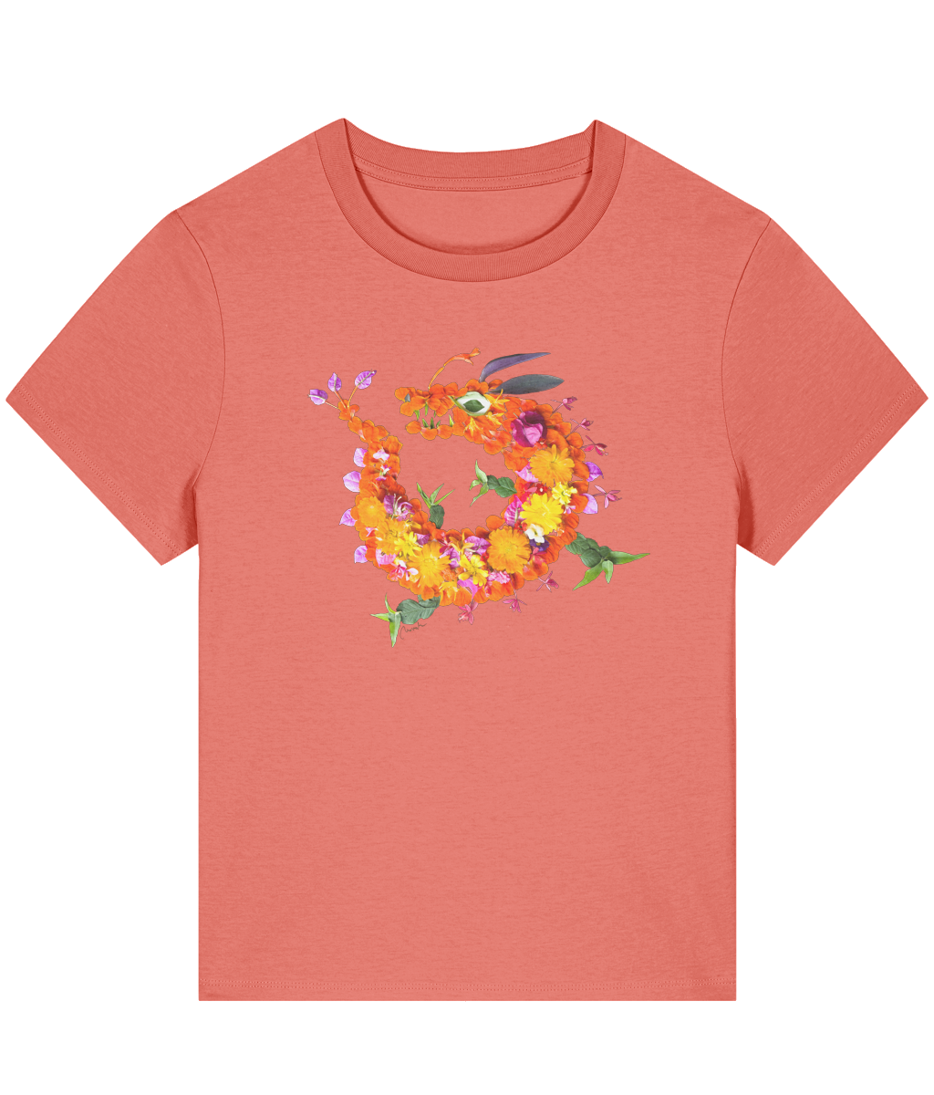 "Floral Dragon" Oversized T-Shirt