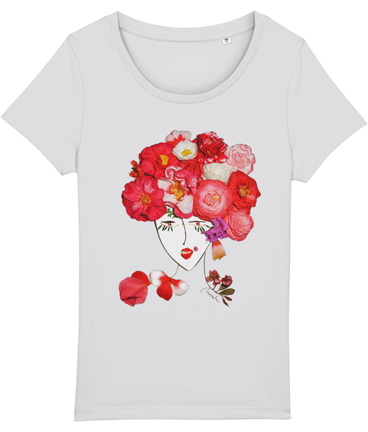 "Camellia Lady" Light weight T-shirt