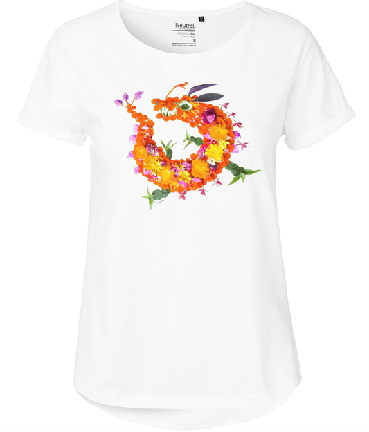 "Floral Dragon" Body Fit T-shirt