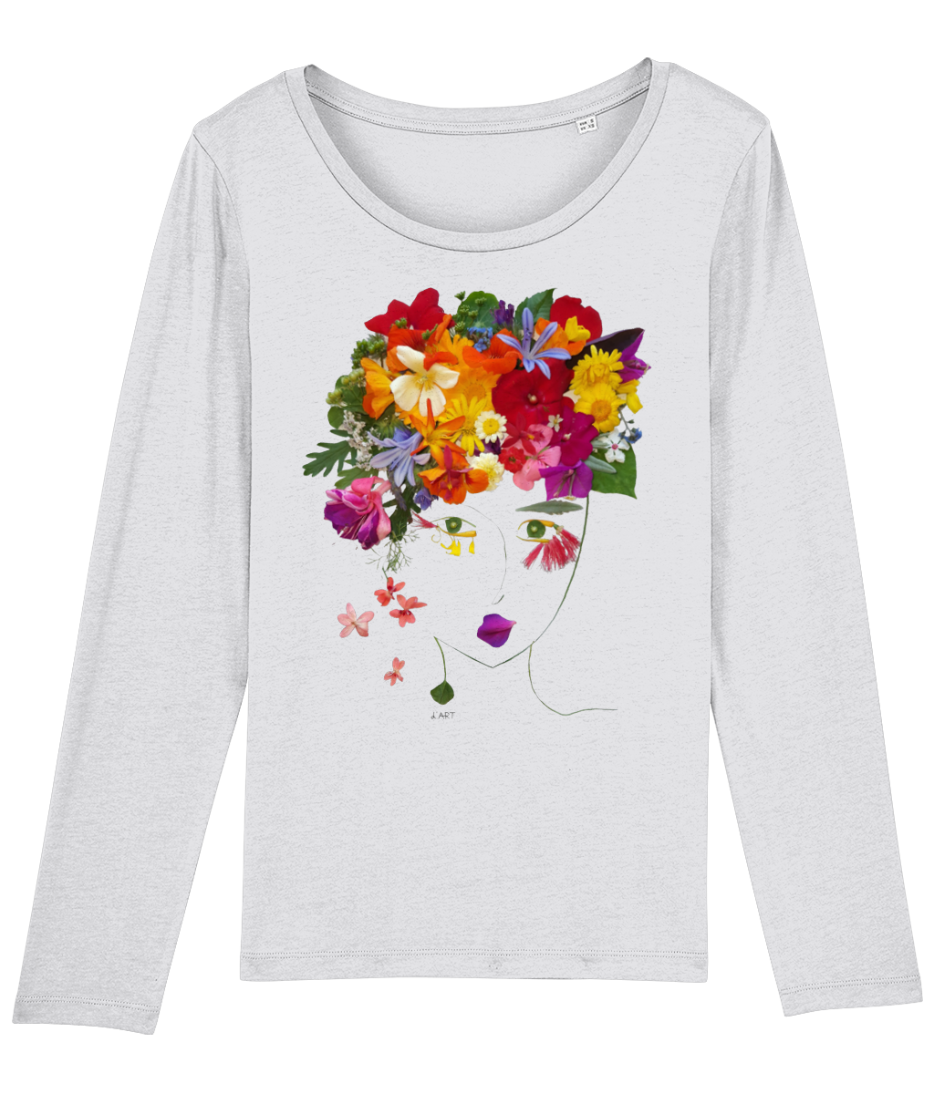 "My Flowery Perfume" Long Sleeve Light Weight T-Shirt